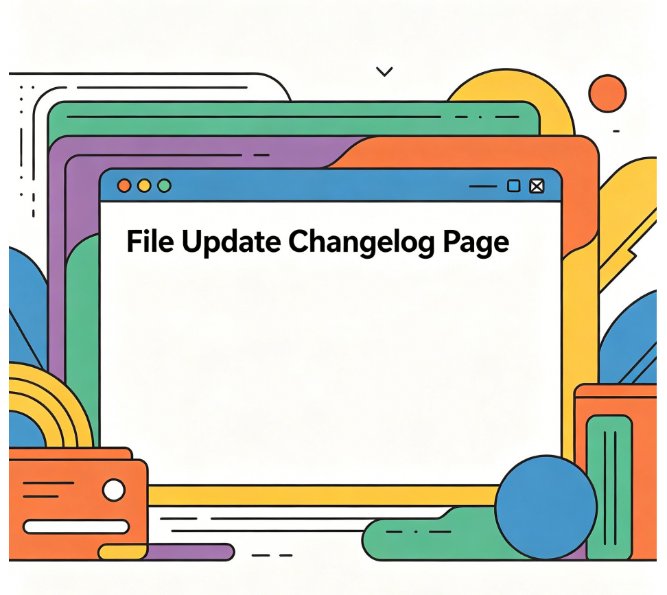 File Update Changelog Page