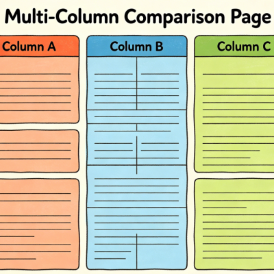 Multi-Column Comparison Page
