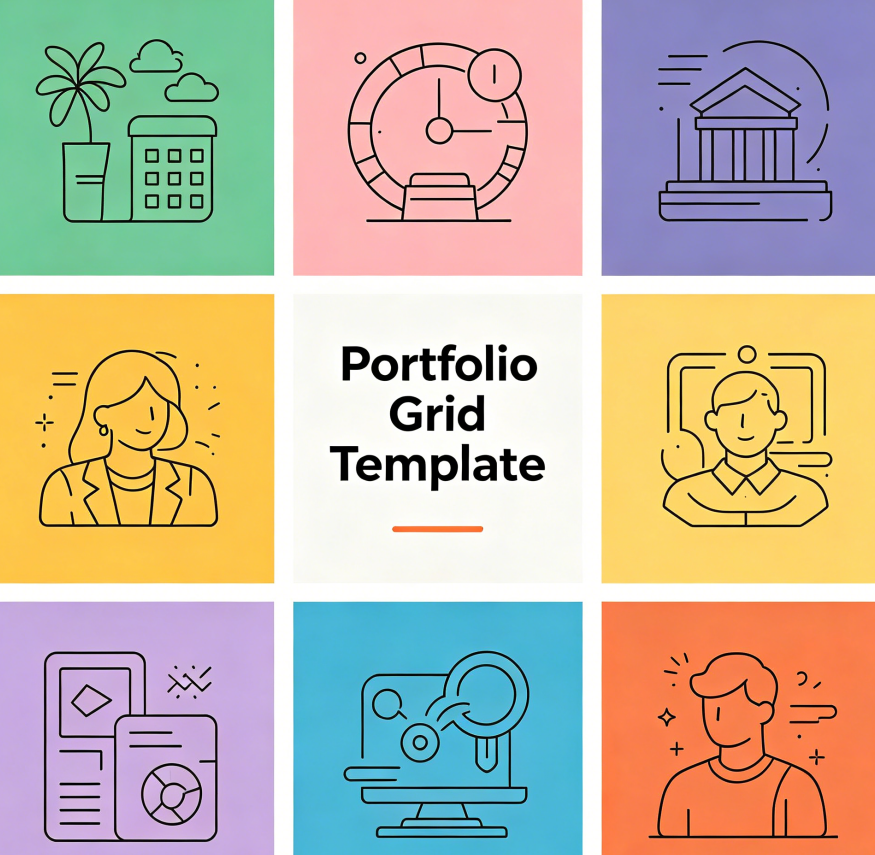 Portfolio Grid Template
