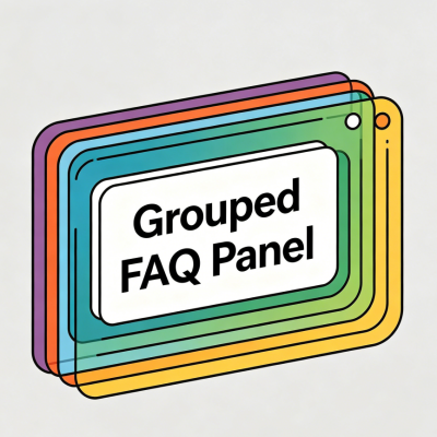 Grouped FAQ Panel