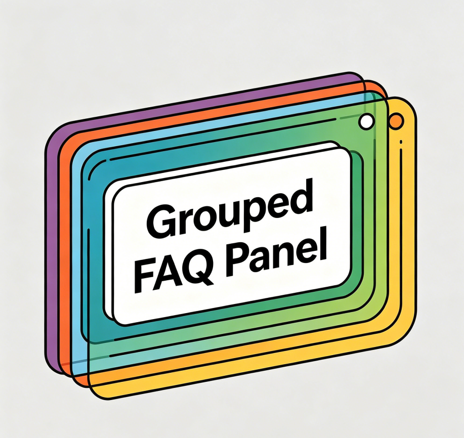 Grouped FAQ Panel