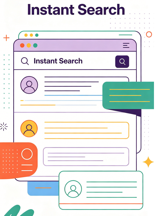 Instant Search Index Page