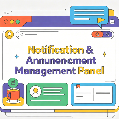 Notification & Announcement Management Panel
