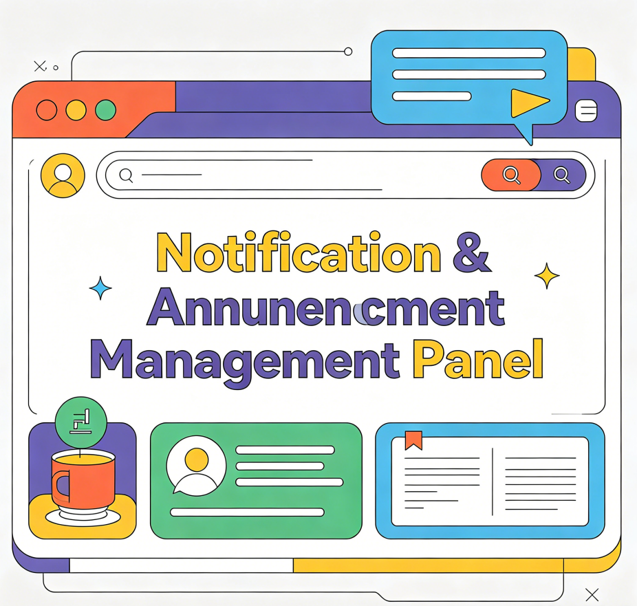 Notification & Announcement Management Panel