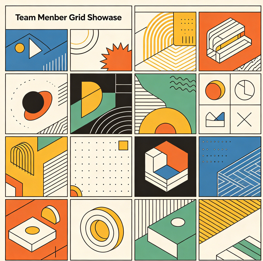 Team Member Grid Showcase